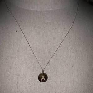 Jewelry - 14k gold Initial A medallion necklace Jewelry - 14k gold Initial A medallion necklace